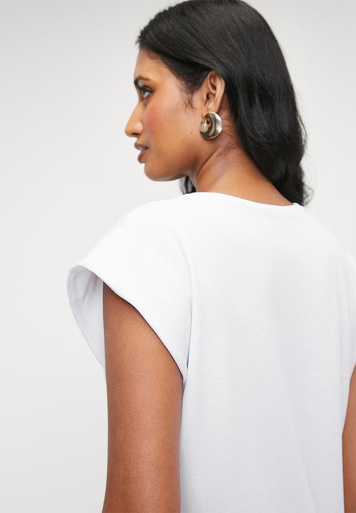 Superbalist - Extended rib vest - white
