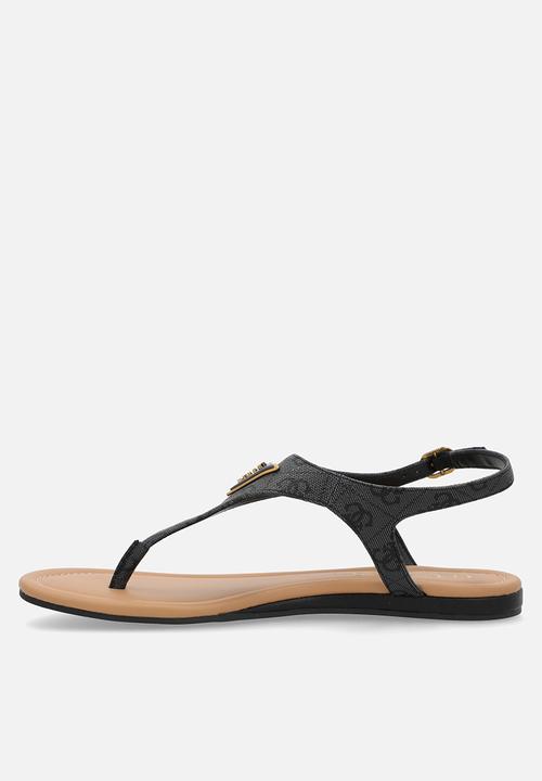 GUESS - Unali Sandal 4G Logo Basique - Coal