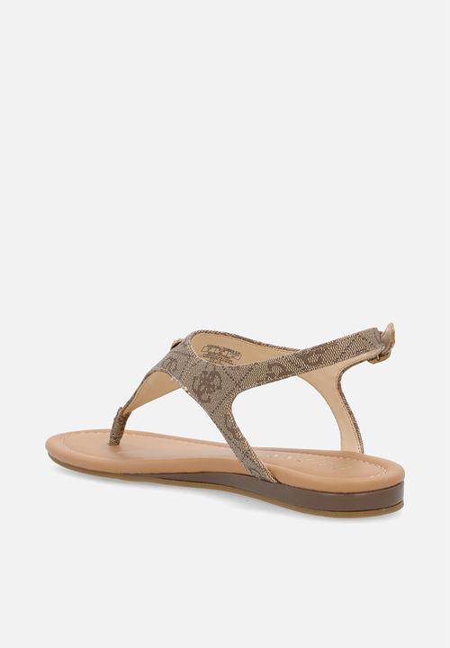 GUESS - Unali Sandal 4G Logo Basique -Beige / Brown