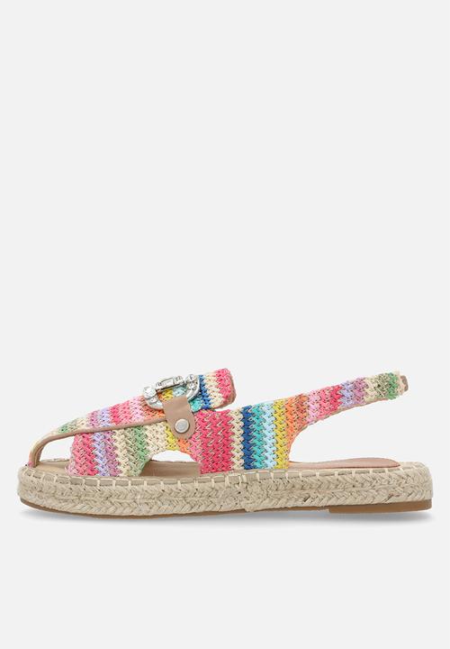 Plum - Moon espadrille flat - pink multi