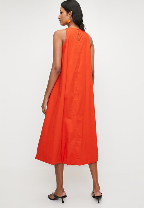 Superbalist - Bubble hem Midi Dress - Orange