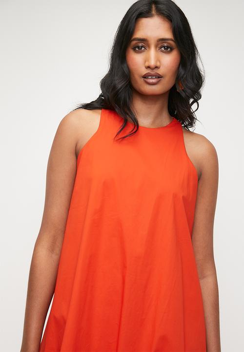 Superbalist - Bubble hem Midi Dress - Orange
