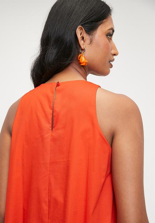 Superbalist - Bubble hem Midi Dress - Orange