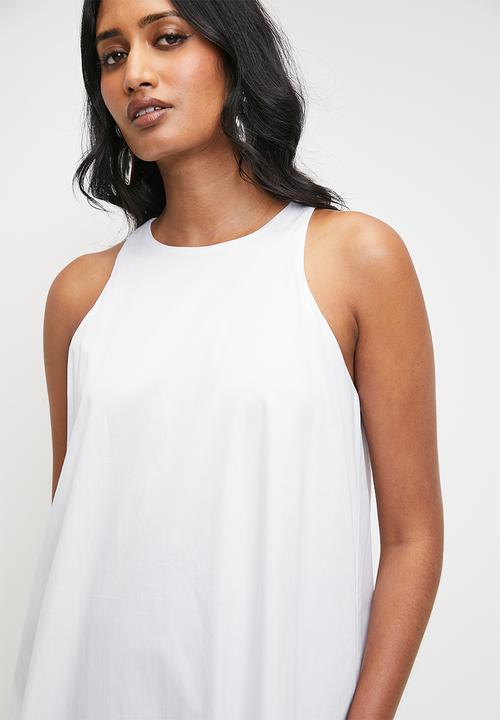 Superbalist - Bubble hem Midi Dress - White