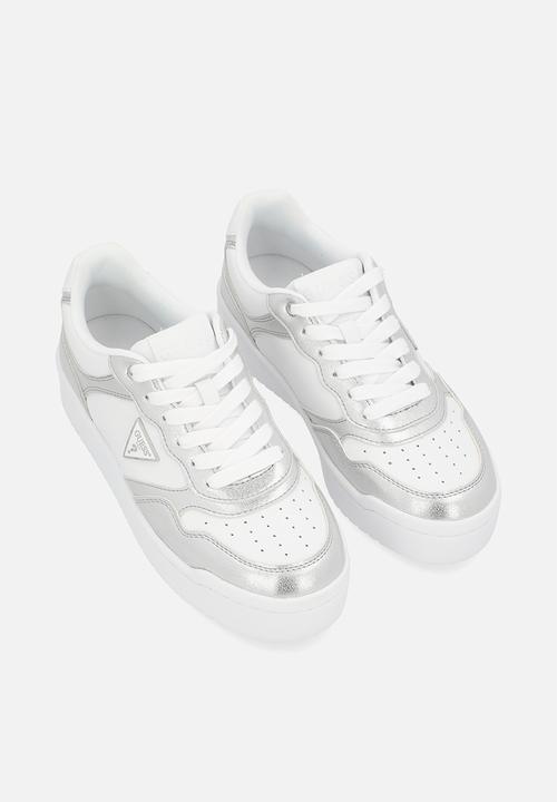 GUESS - Miram Sneaker Sport Luxe Nappa - White / Silver