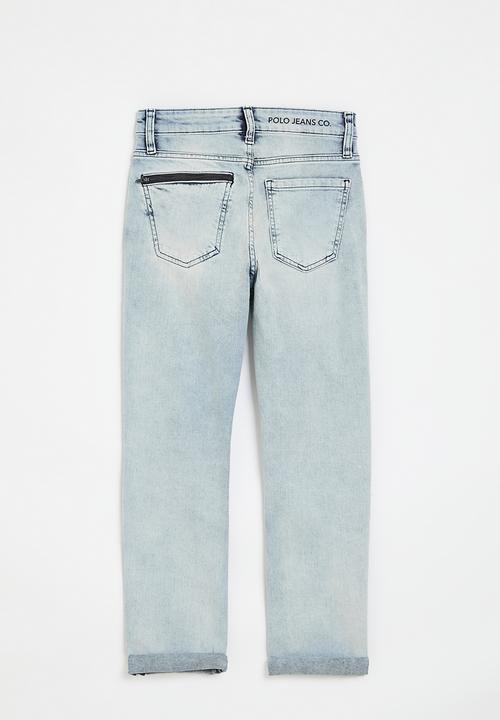 POLO - Boys gavin slim fit jean - light wash