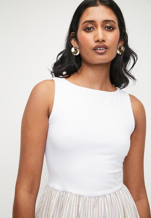 Superbalist - Fit & Flare Combo with Contrast Tipping - Ivory