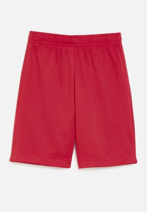 Nike - Nkb mesh knit short - university red