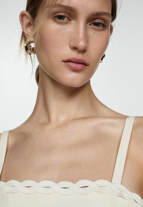 MANGO - Dress Sagaro - Light Beige