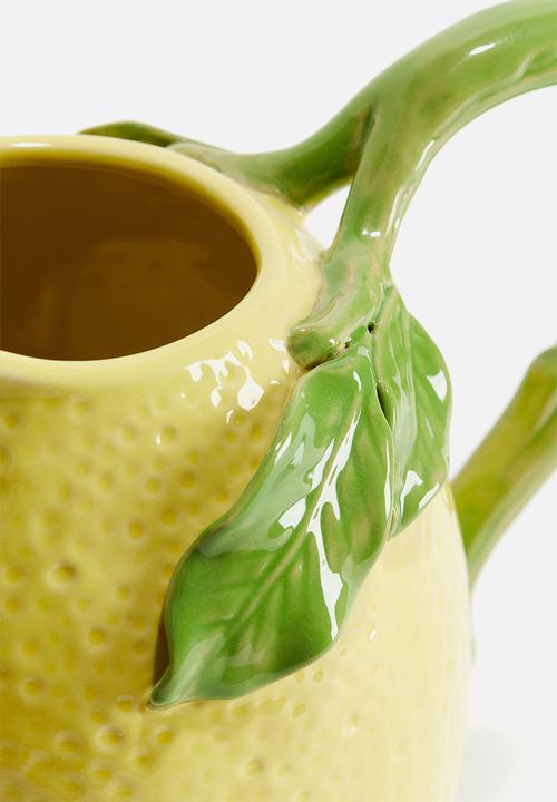 H&M - Lemon-shaped stoneware jug - yellow