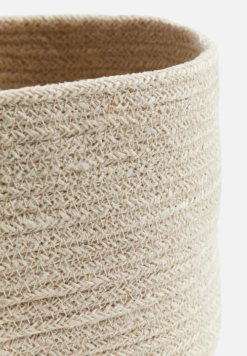 H&M - 3-Pack straw storage baskets - light beige