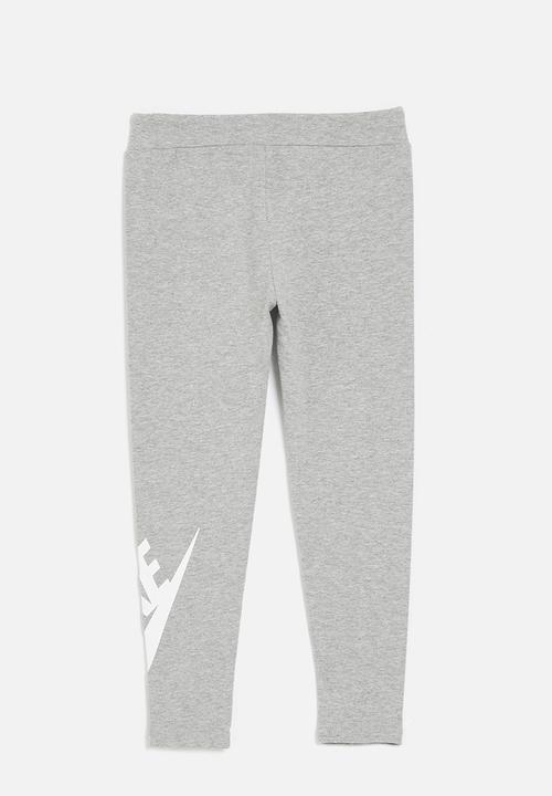 Nike - Nkg club hbr high rise legging - dk grey heather