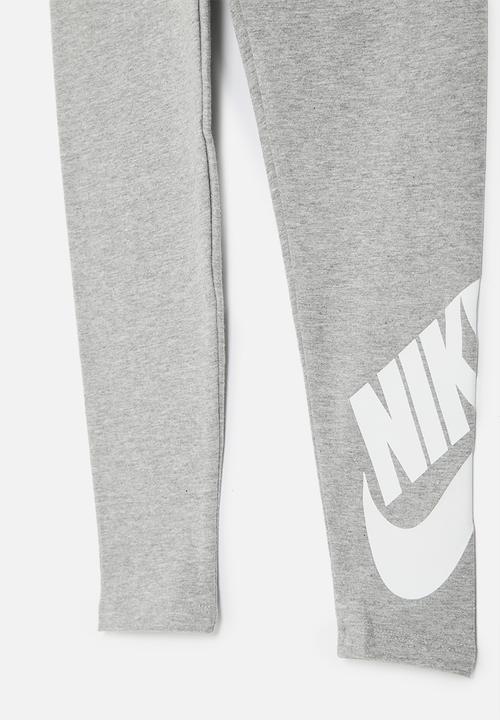 Nike - Nkg club hbr high rise legging - dk grey heather