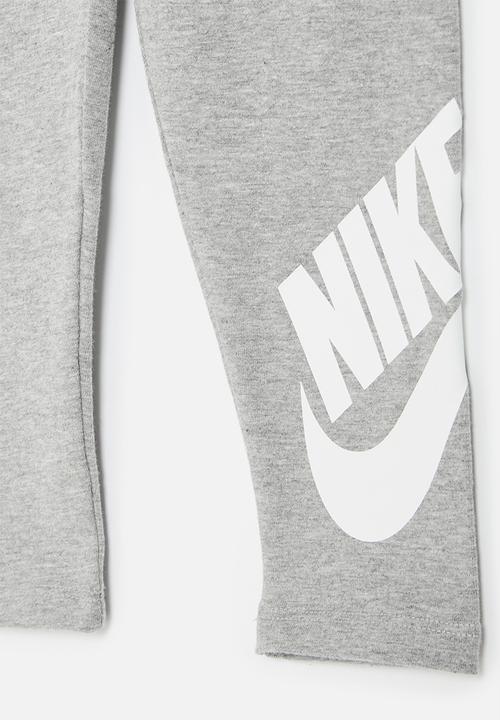 Nike - Nkg club hbr high rise legging - dk grey heather