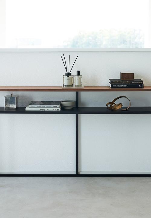 Yamazaki - Console with shelf - black