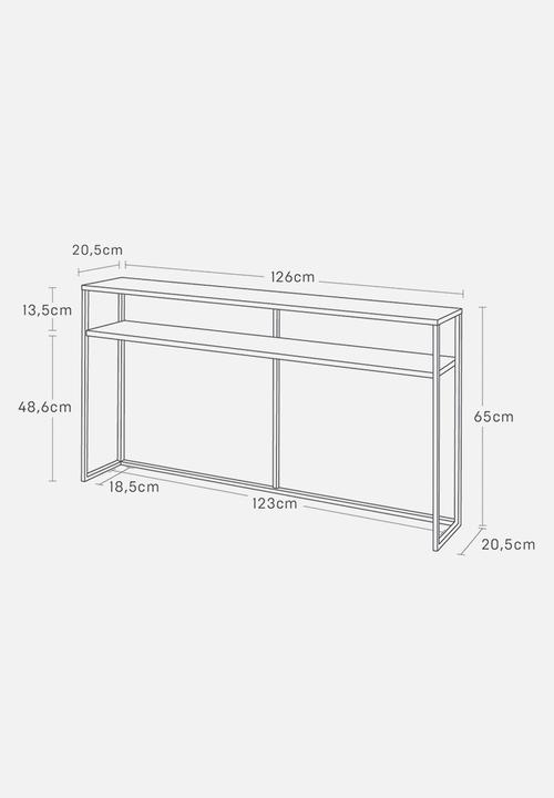 Yamazaki - Console with shelf - black