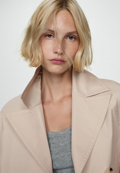 MANGO - Trench coat Lipa - Light Beige