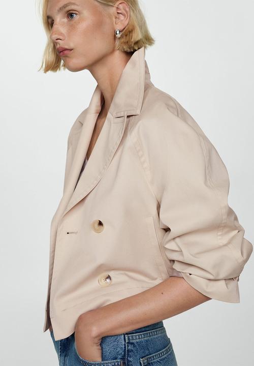 MANGO - Trench coat Lipa - Light Beige