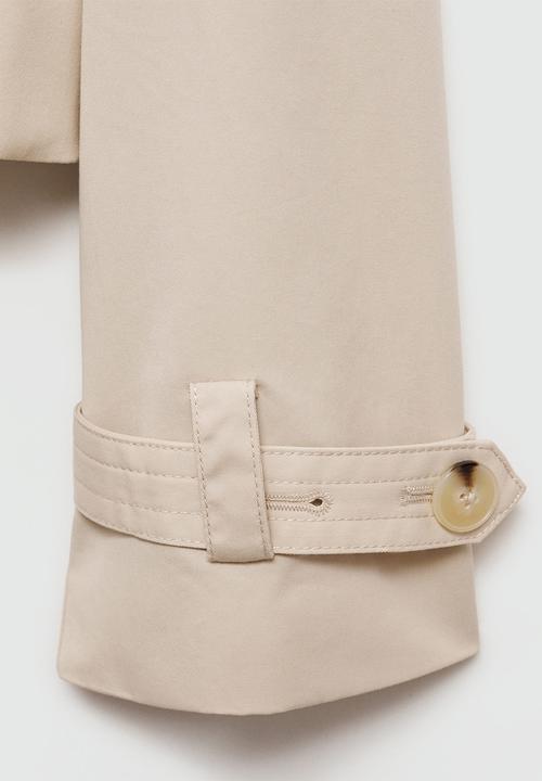 MANGO - Trench coat Lipa - Light Beige