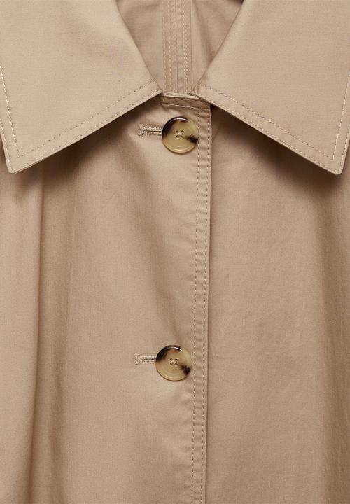 MANGO - Trench coat Rec - Light Beige