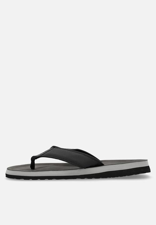 JEEP - Branded comfort thong sandal - black