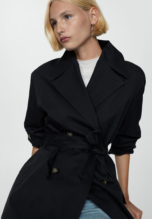 MANGO - Trench coat Angela - Black