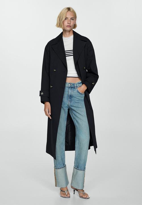 MANGO - Trench coat Angela - Black