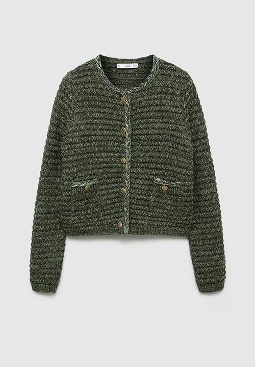 MANGO - Jacket Coquette - Green