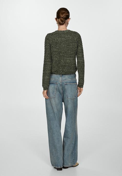 MANGO - Jacket Coquette - Green
