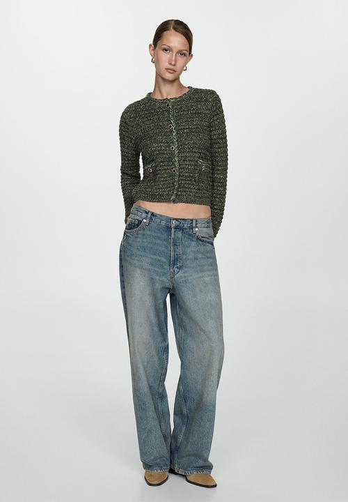 MANGO - Jacket Coquette - Green