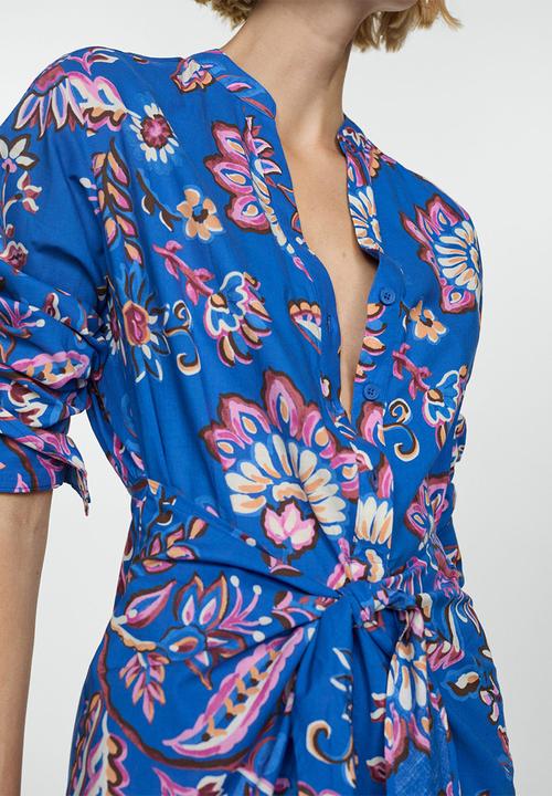 MANGO - Dress lenalong - medium blue
