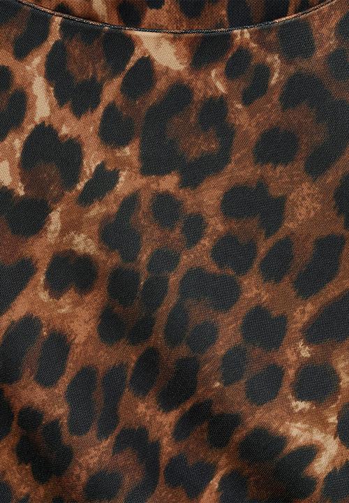 MANGO - Dress leo - brown