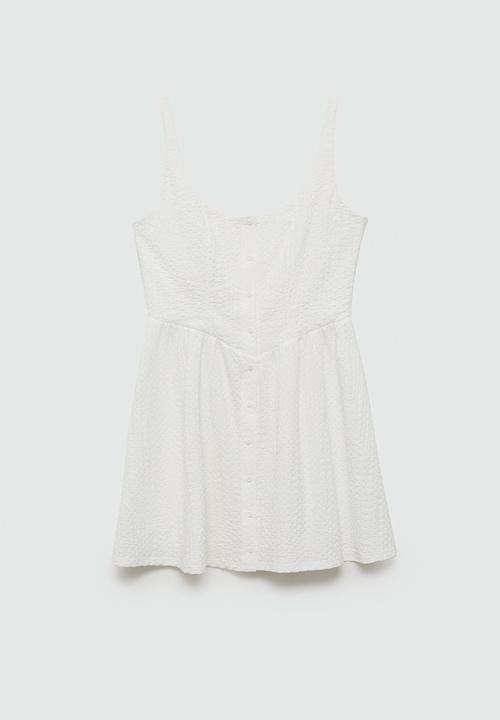 MANGO - Dress milk - white