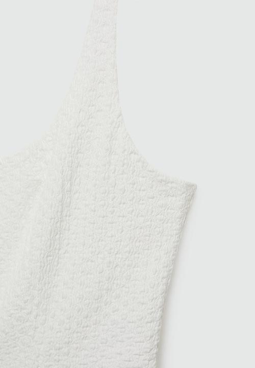 MANGO - Dress milk - white