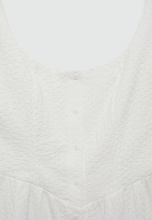 MANGO - Dress milk - white