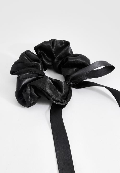 boohoo - Bow Detail Scrunchie - Black
