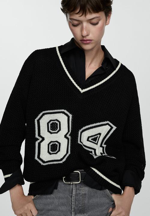 MANGO - Sweater Rugby - Black