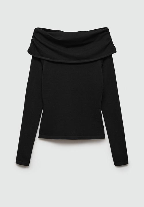 MANGO - Sweater Glossy -  Black