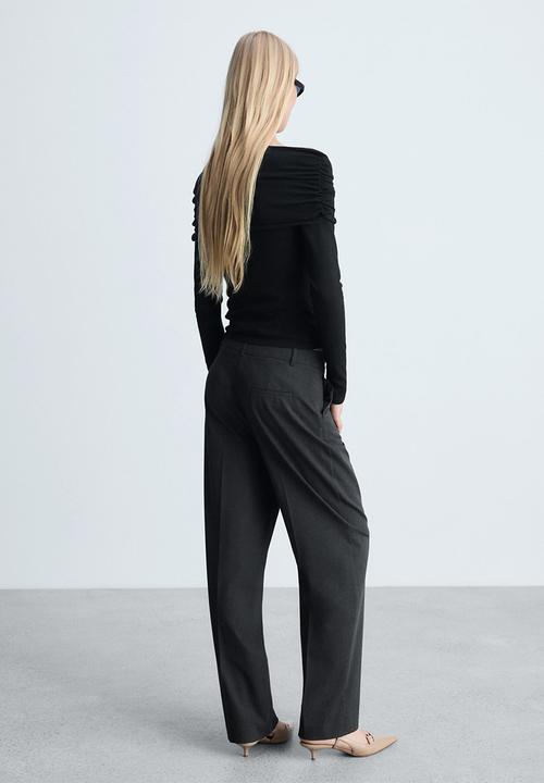MANGO - Sweater Glossy -  Black