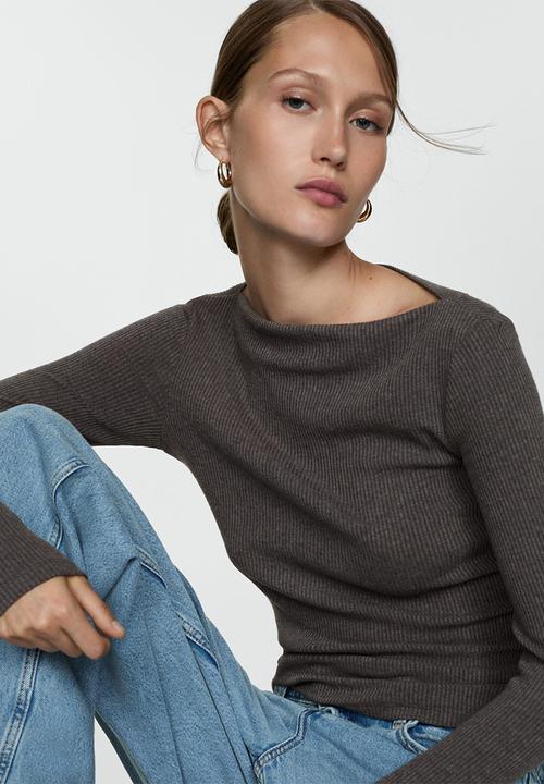MANGO - T-Shirt Lilobar - Dark Grey