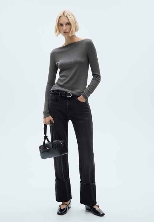 MANGO - T-Shirt Lilobar - Dark Grey