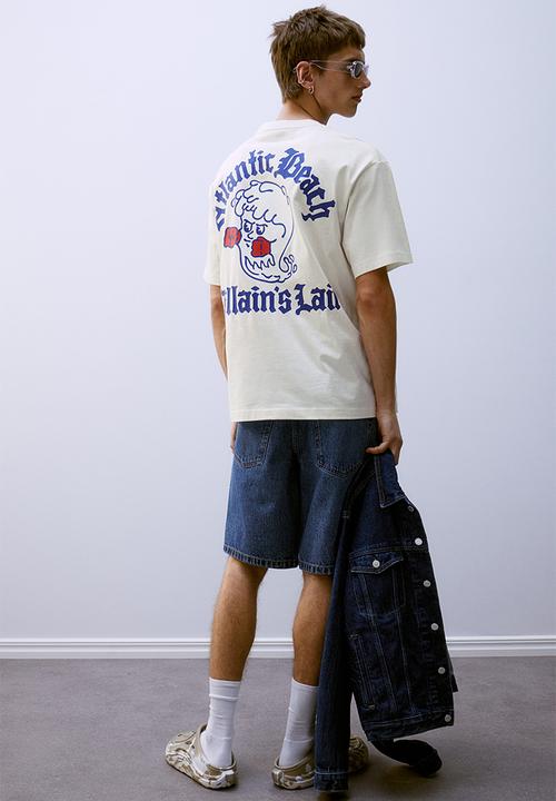 H&M - Loose fit printed T-shirt - white