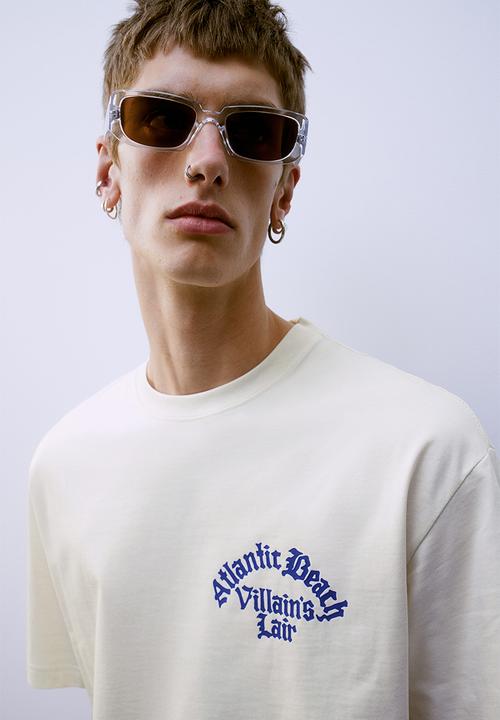 H&M - Loose fit printed T-shirt - white