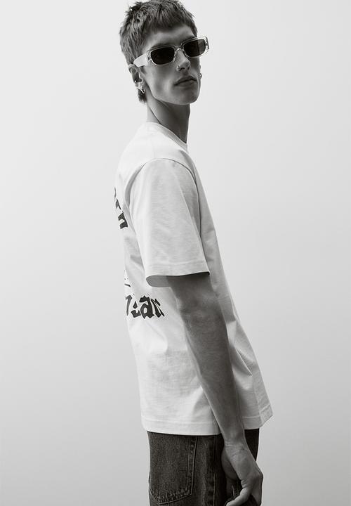 H&M - Loose fit printed T-shirt - white