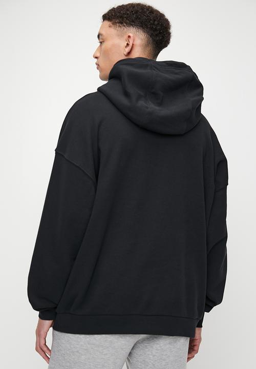 Nike - Club Fleece Oversized French Terry Pullover  Hoodie- Black