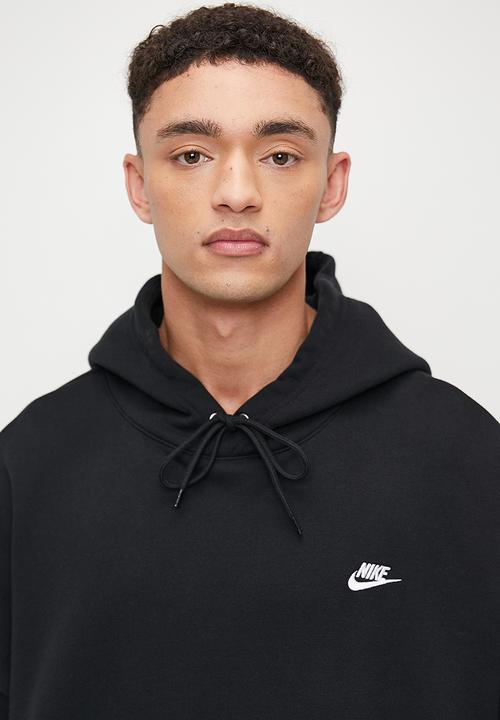 Nike - Club Fleece Oversized French Terry Pullover  Hoodie- Black