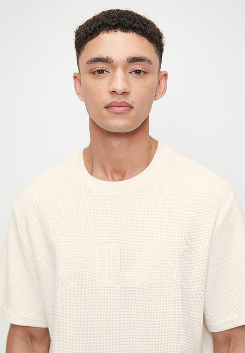 FILA - Caleb waffle T-shirt - gardenia
