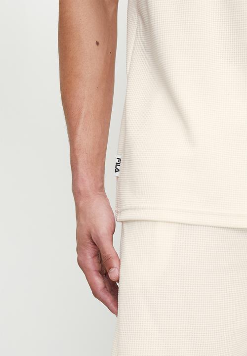 FILA - Caleb waffle T-shirt - gardenia