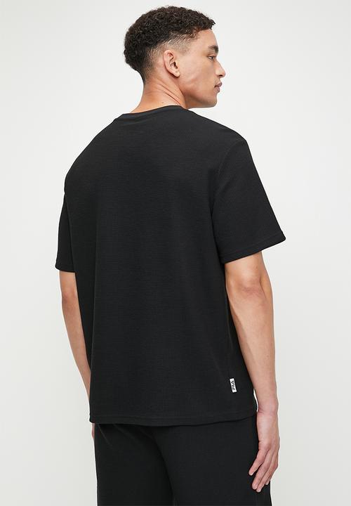 FILA - Caleb waffle T-shirt - black