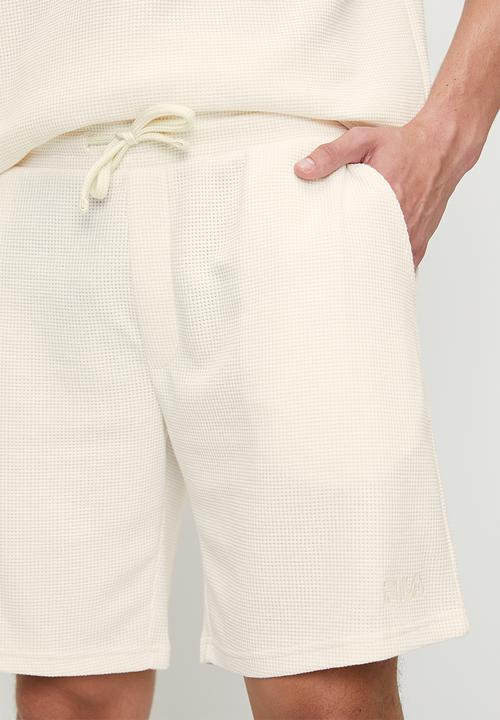 FILA - Caleb waffle shorts - gardenia